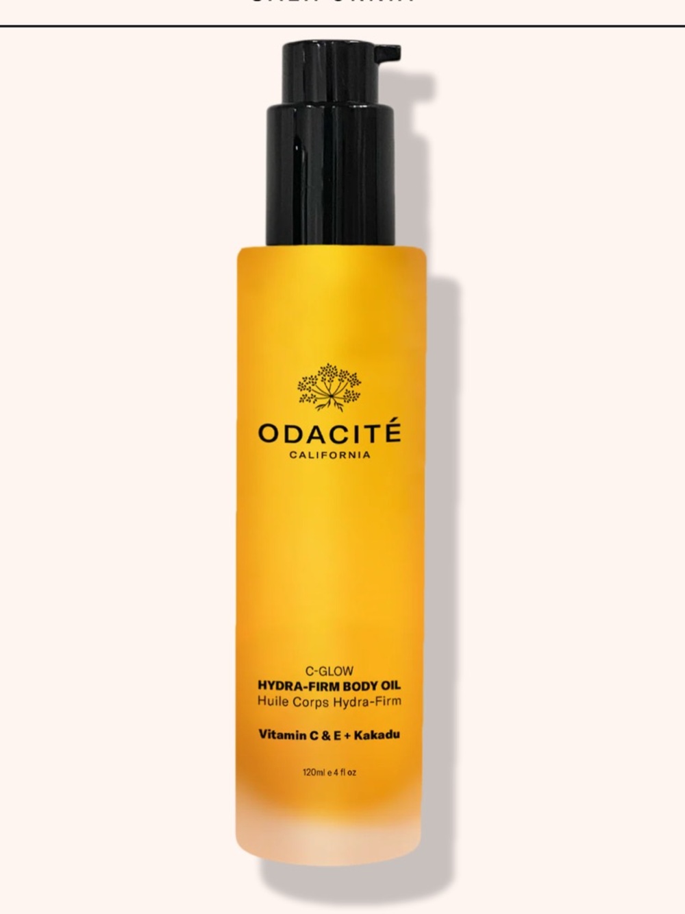 Odacite C-Glow Hydra-Firm Body Oil NWT 4oz